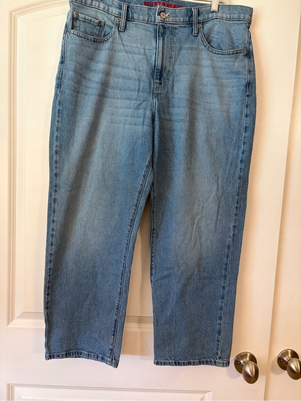 Lucky Brand Light Blue Denim Jeans - 90s Loose high Rise Crop
